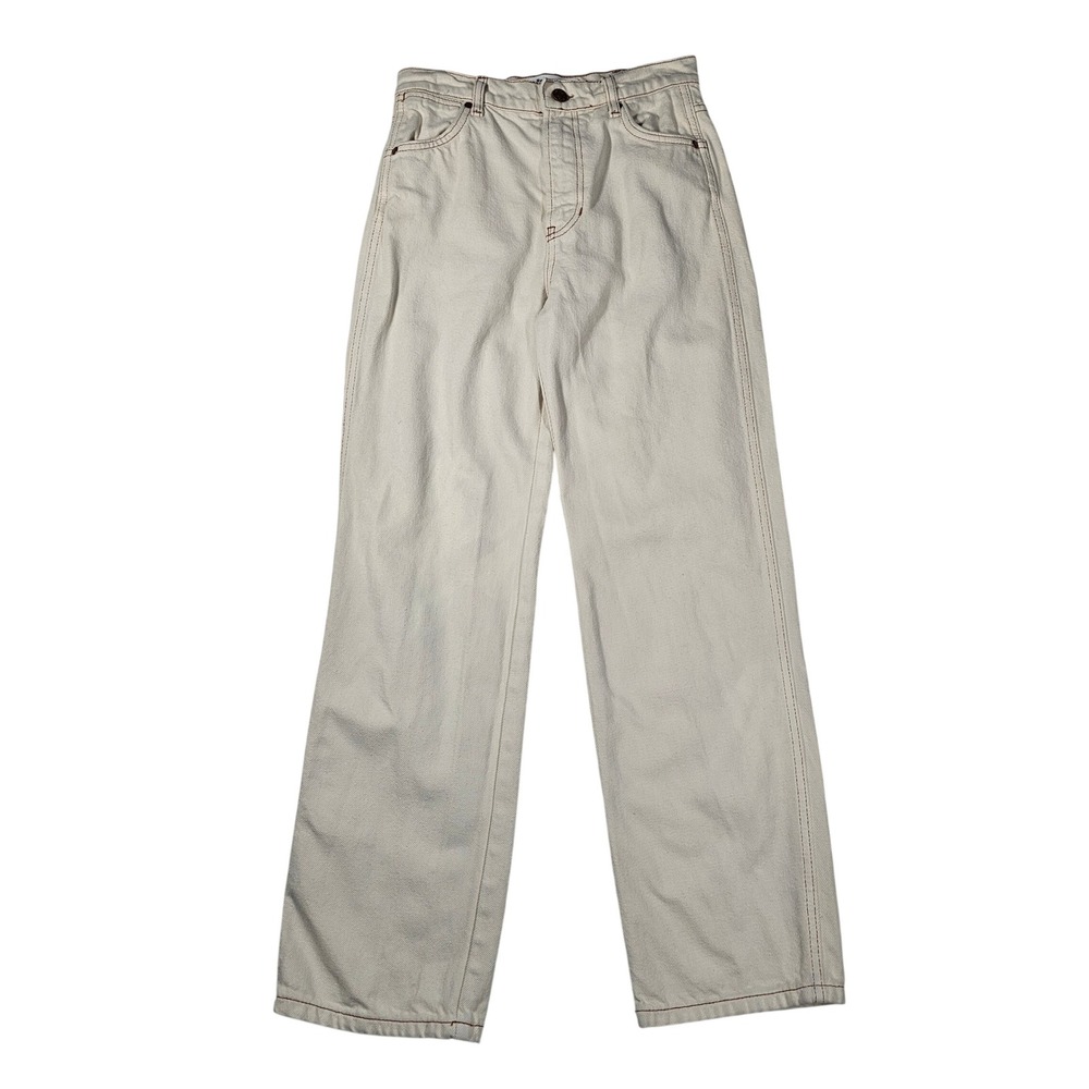 Reformation Cowboy High Rise Straight Leg Jeans‎ Retro Denim Cream Women's 25